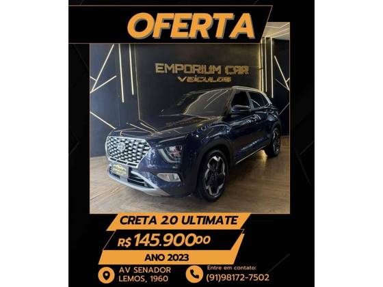 HYUNDAI CRETA 2.0 FLEX ULTIMATE AUTOMÁTICO HYUNDAI CRETA 2.0 FLEX ULTIMATE AUTOMÁTICO